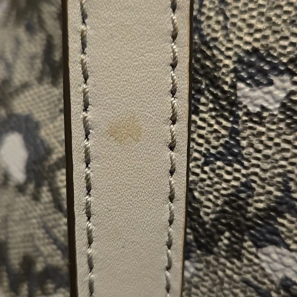 Michael Kors Canvas Blue Flower Backpack - Picture 7 of 11